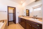 El Dorado Ranch San Felipe beachfront condo 74-4 - bathroom upstairs handwasher